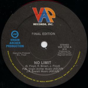 Single Cover Final Edition - No Limit