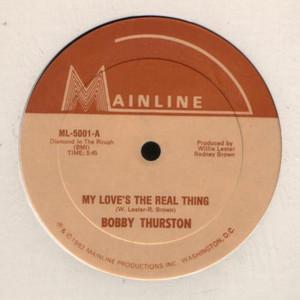 Single Cover Bobby - My Love's The Real Thing Thurston