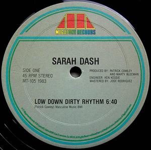 Single Cover Sarah - Low Down Dirty Rhythm Dash