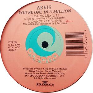 Single Cover Arvis - You're One In A Million (radio Mix)