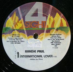 Single Cover Randie - International Lover Paul