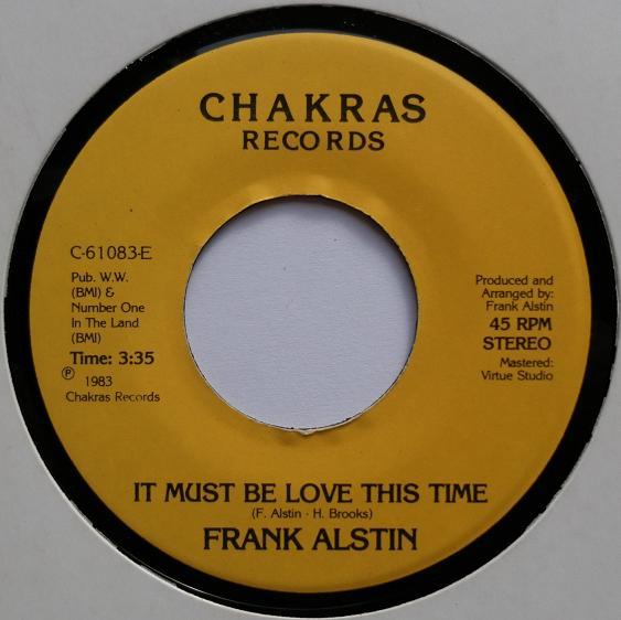 Single Cover Frank - It Must Be Love This Time Alstin