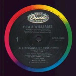 Single Cover Beau - All Because Of You Williams