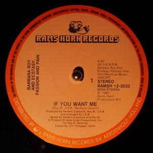 Single Cover Barbara - If You Want Me Roy