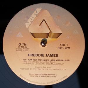 Single Cover Freddie - Don't Turn Your Back On Love James