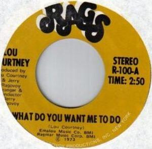 Single Cover Lou - What Do You Want Me To Do Courtney