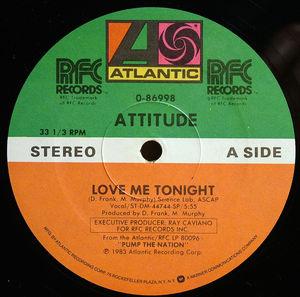 Single Cover Attitude - Love Me Tonight