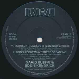 Single Cover Ruffin & Kendrick - I Couldn't Believe It (extended Version)