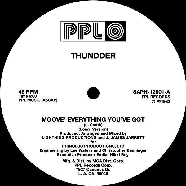 Single Cover Thundder - Moove Everything You've Got