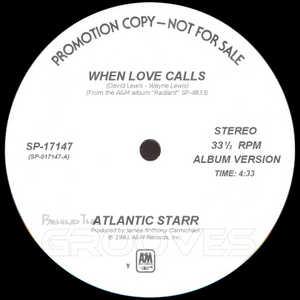 Single Cover Atlantic Starr - When Love Calls