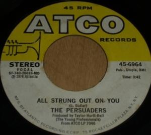 Single Cover The - All Strung Out On You Persuaders