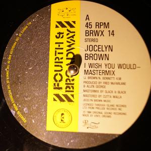 Single Cover Jocelyn - I Wish You Would Brown