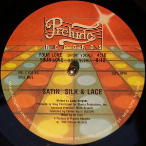 Single Cover Silk & Lace - Your Love Satin