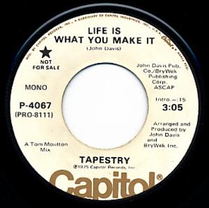 Single Cover Tapestry - Life Is What You Make It