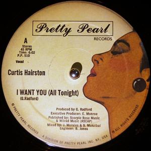 Single Cover Curtis - I Want You (all Tonight) Hairston