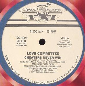 Single Cover Love Committee - Cheaters Never Win