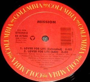 Single Cover Mission - Lover For Life