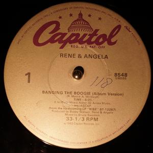 Single Cover René And Angela - Banging The Boogie