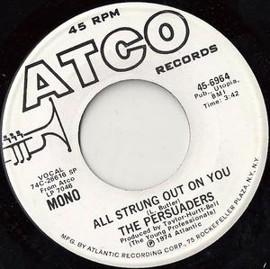 Single Cover The - All Strung Out On You Persuaders