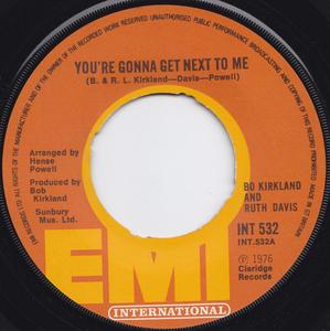 Single Cover Bo Kirkland - You're Gonna Get Next To Me