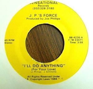 Single Cover J.p.'s Force - I'll Do Anything (for Your Love)