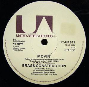 Single Cover Brass Construction - Movin'