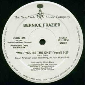 Single Cover Bernice - Will You Be The One Frazier