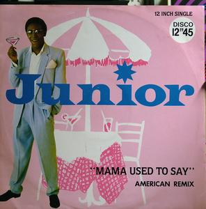 Single Cover Junior - Mama Used To Say (american Remix)