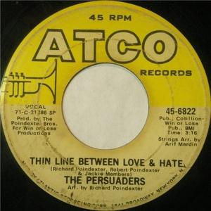 Single Cover The - Thin Line Between Love & Hate Persuaders