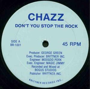 Single Cover Chazz - Don't You Stop The Rock