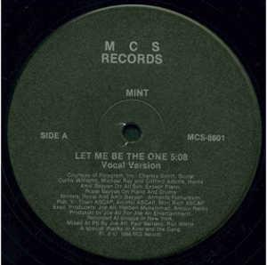 Single Cover Mint - Let Me Be The One