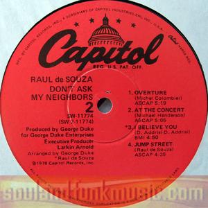 Raul De Souza - Don't Ask My Neighbors