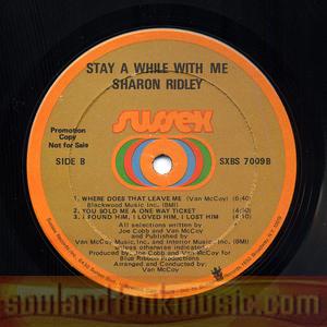 Ms (sharon) Ridley - Stay A While With Me