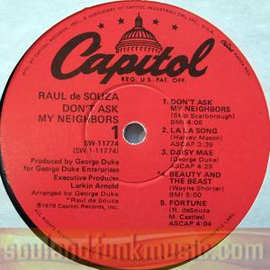 Raul De Souza - Don't Ask My Neighbors