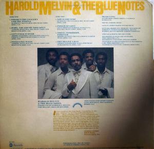 Back Cover Album Harold Melvin & The Blue Notes - Now Is The Time