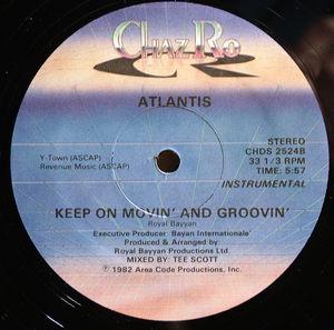 Back Cover Single Atlantis - Keep On Moving And Grooving