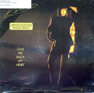 Front Cover Single Corina - Give Me Back My Heart